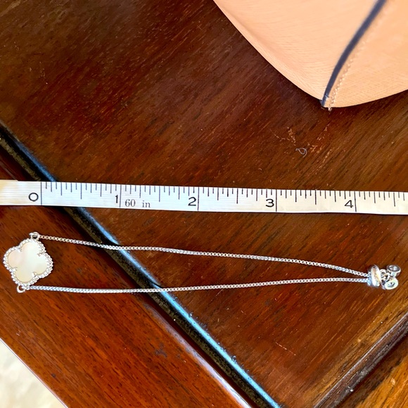 Adornia Jewelry - New! Adornia mother of pearl flower silver adjustable bracelet